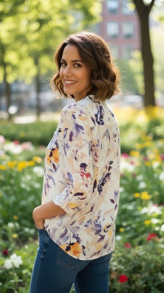 ZAC&RACHEL BLUSA MUJER BLANCO-FLRS