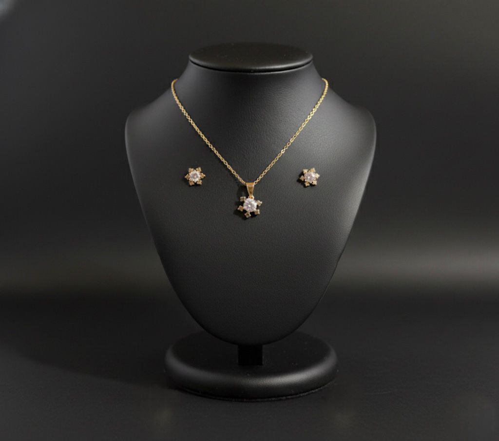 SET ARETES-COLLAR DRD CLRS FLR-ESTRELLA