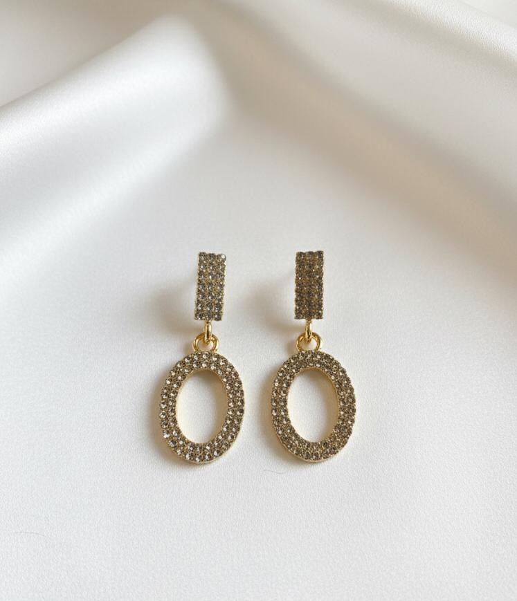 ARETES BRILLANTE DRD-PLATEADO