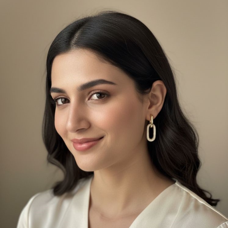 ARETES ENCHAPE RECTANGULAR BRILLA