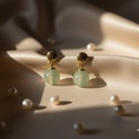 ARETES ENCHAPE PERLAS COLORES