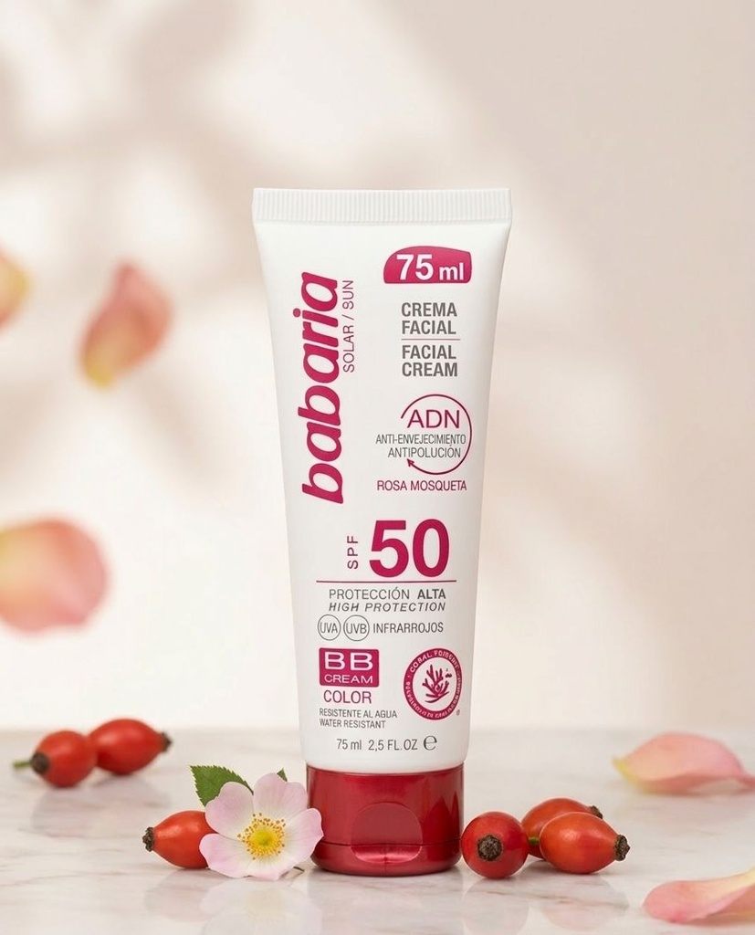 BABARIA PROTECTOR SOLAR 50 ROSA MOSQUETA