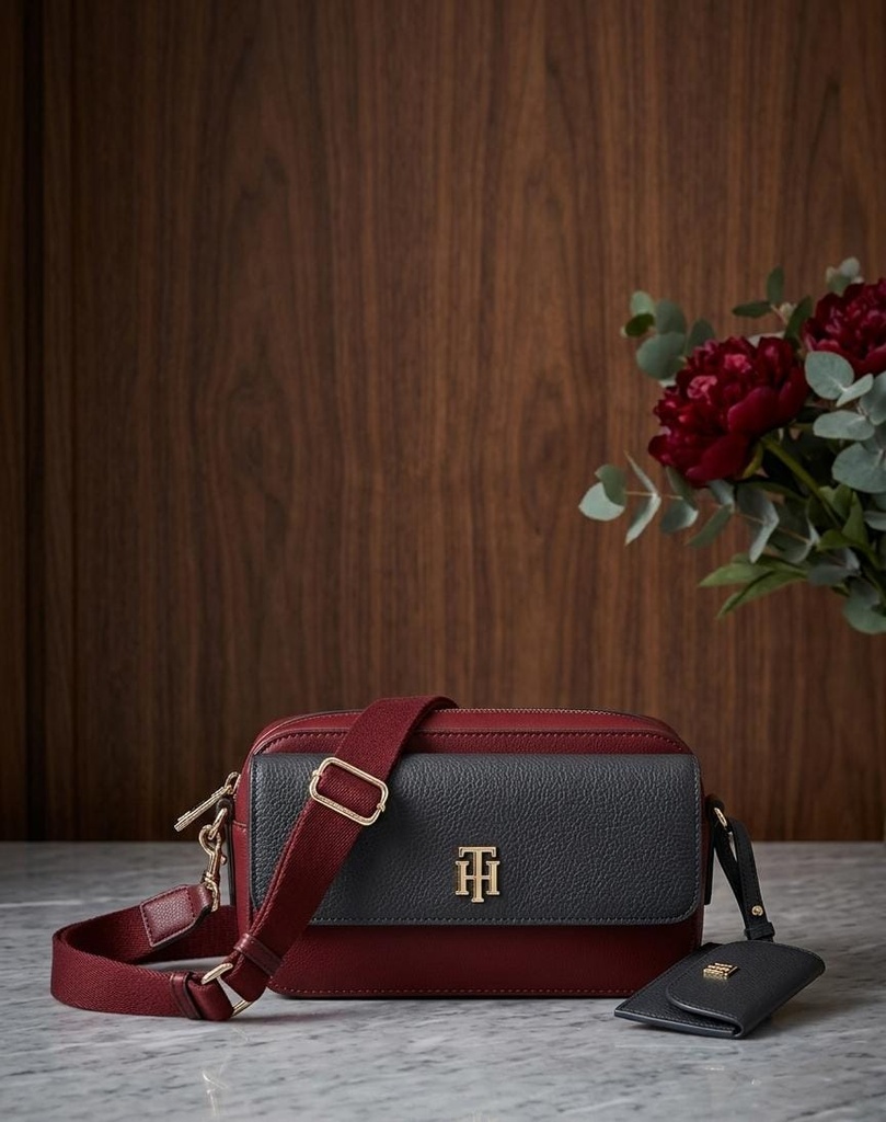 TOMMY CARTERA OCRE-AZUL M. PEQUE MUJER