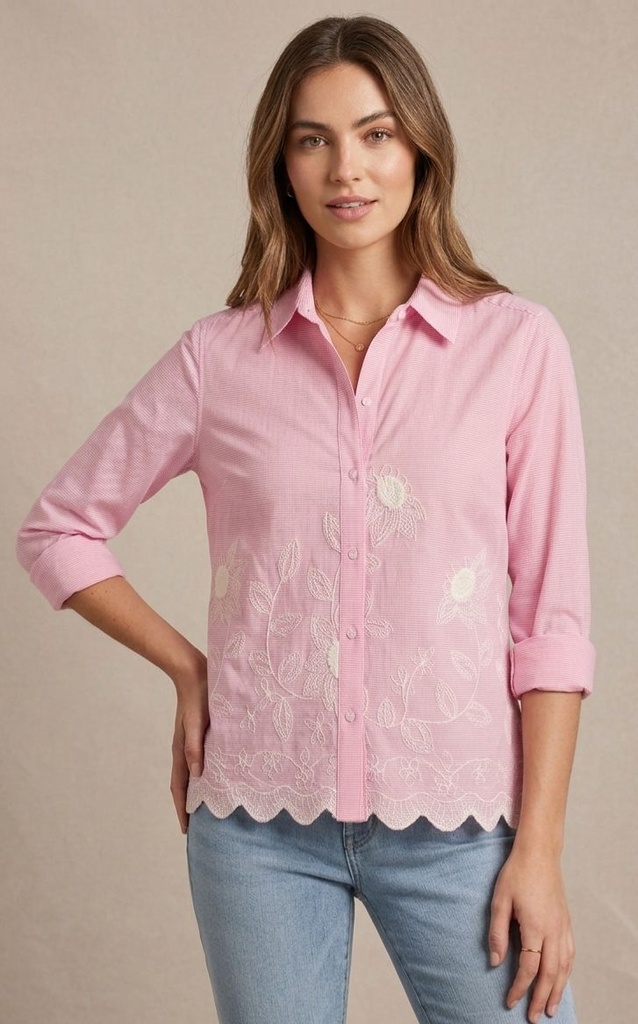 ZAC&RACHEL BLUSA ROSA RAYAS FLRS ST8158BQ7