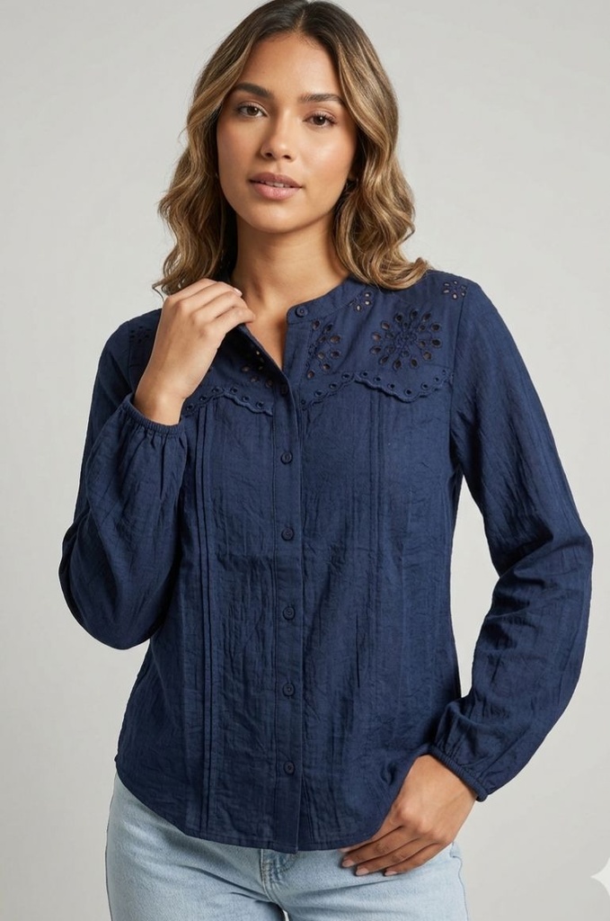 ZAC&RACHEL BLUSA AZUL MARINO ST81JBQM6AM