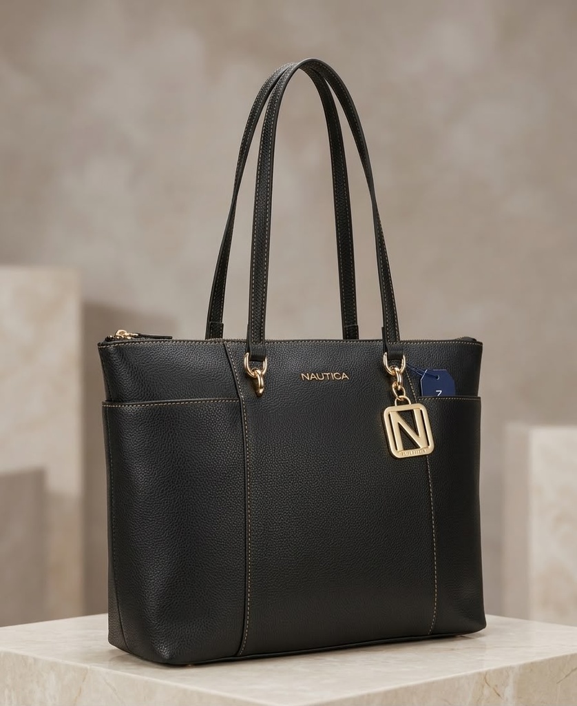 NAUTICA CARTERA NEGRO GRANDE