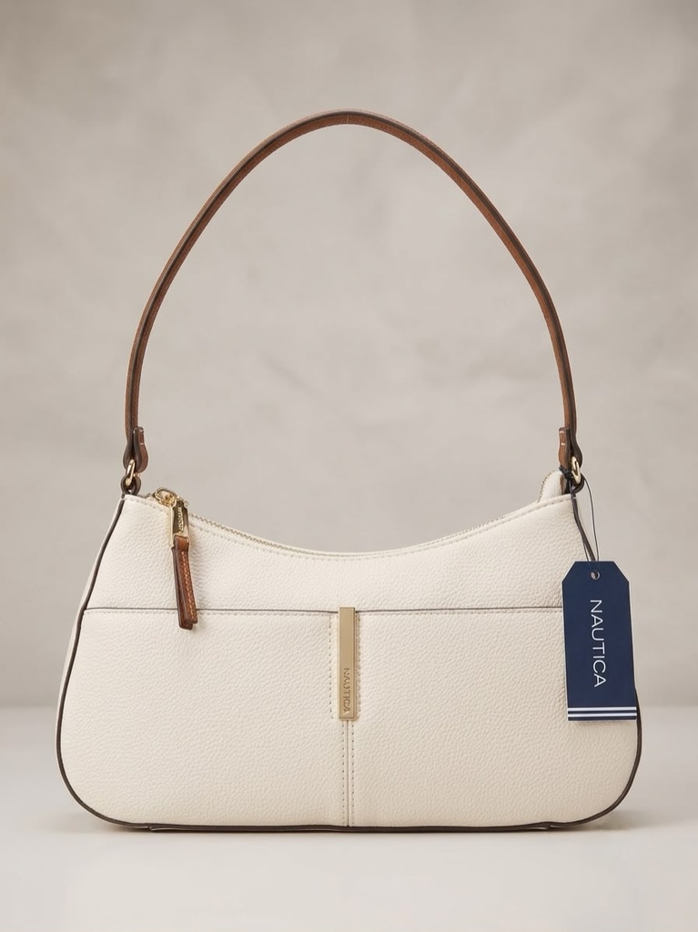 NAUTICA CARTERA BEIGE-CAFE PEQUE