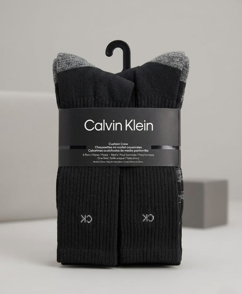 CALVIN KLEIN SET CALCETINES 6PZS NEGRO