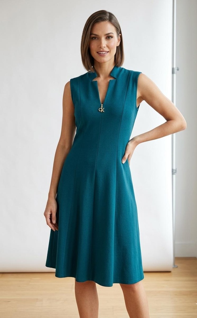 CALVIN KLEIN VESTIDO AQUA CD6C1M18