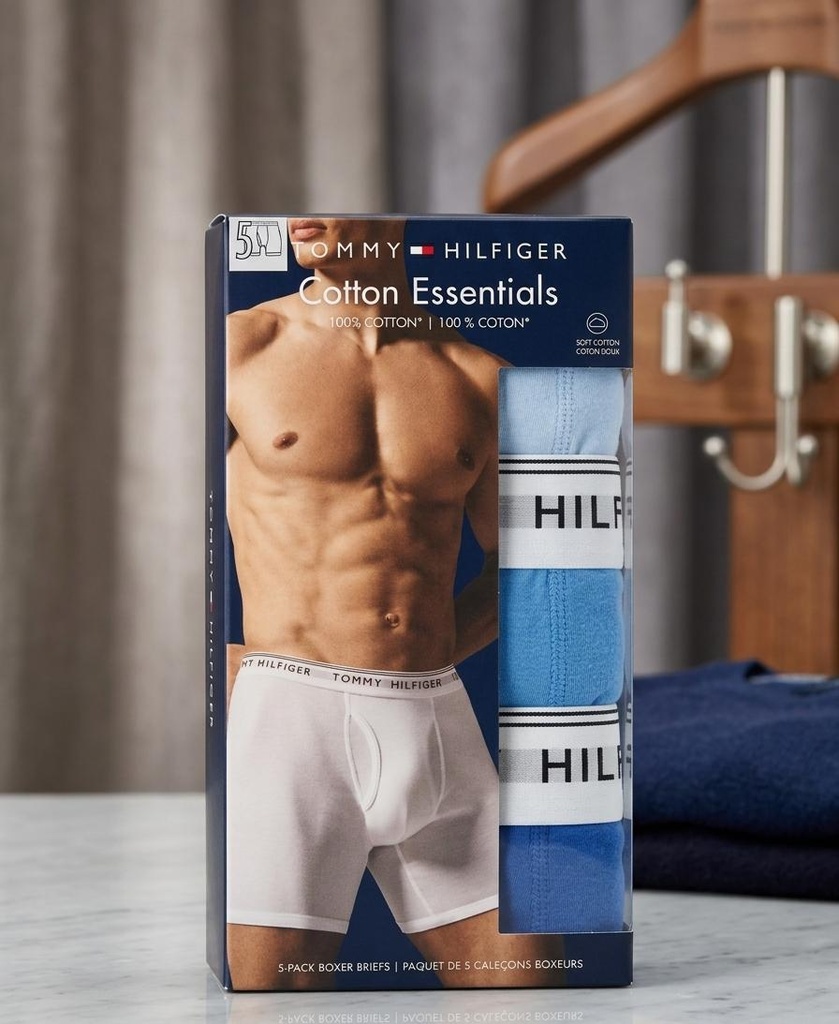 TOMMY BOXER 5PZS HOMBRE CLRS 198928006119