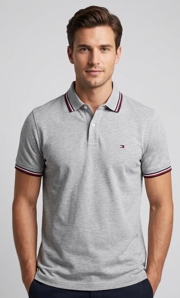 TOMMY CAMISETA GRIS HOMBRE XM03527G