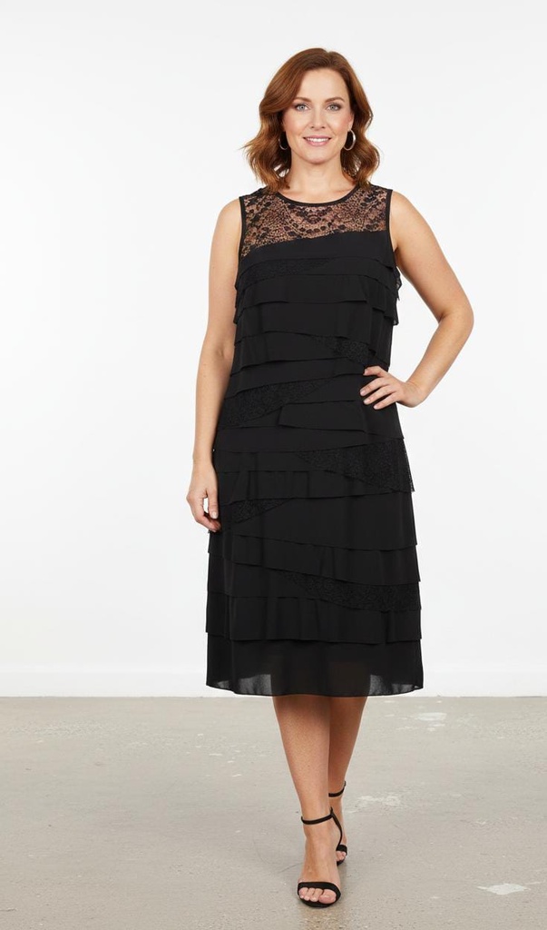 MINE WEST VESTIDO MUJER NEGRO