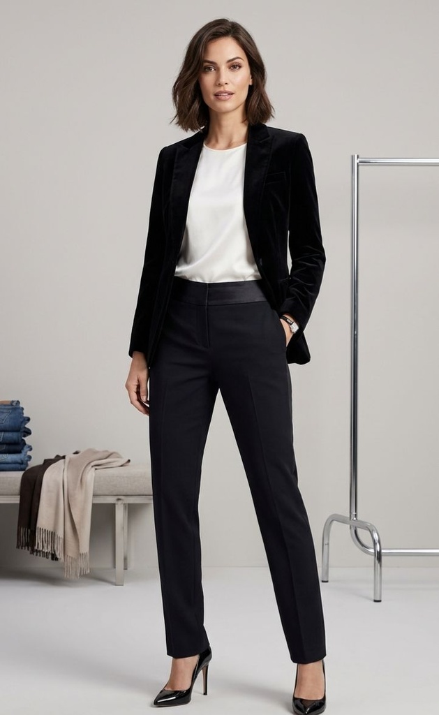 NINE WEST PANTALON FORMAL NEGRO
