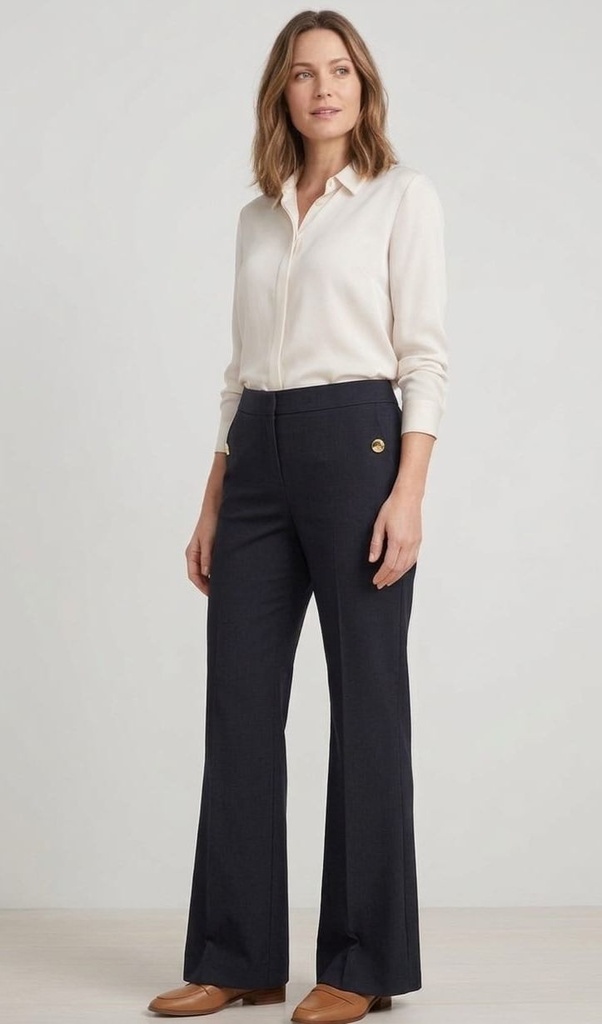 ANNE KLEIN PANTALON AZUL MARINO