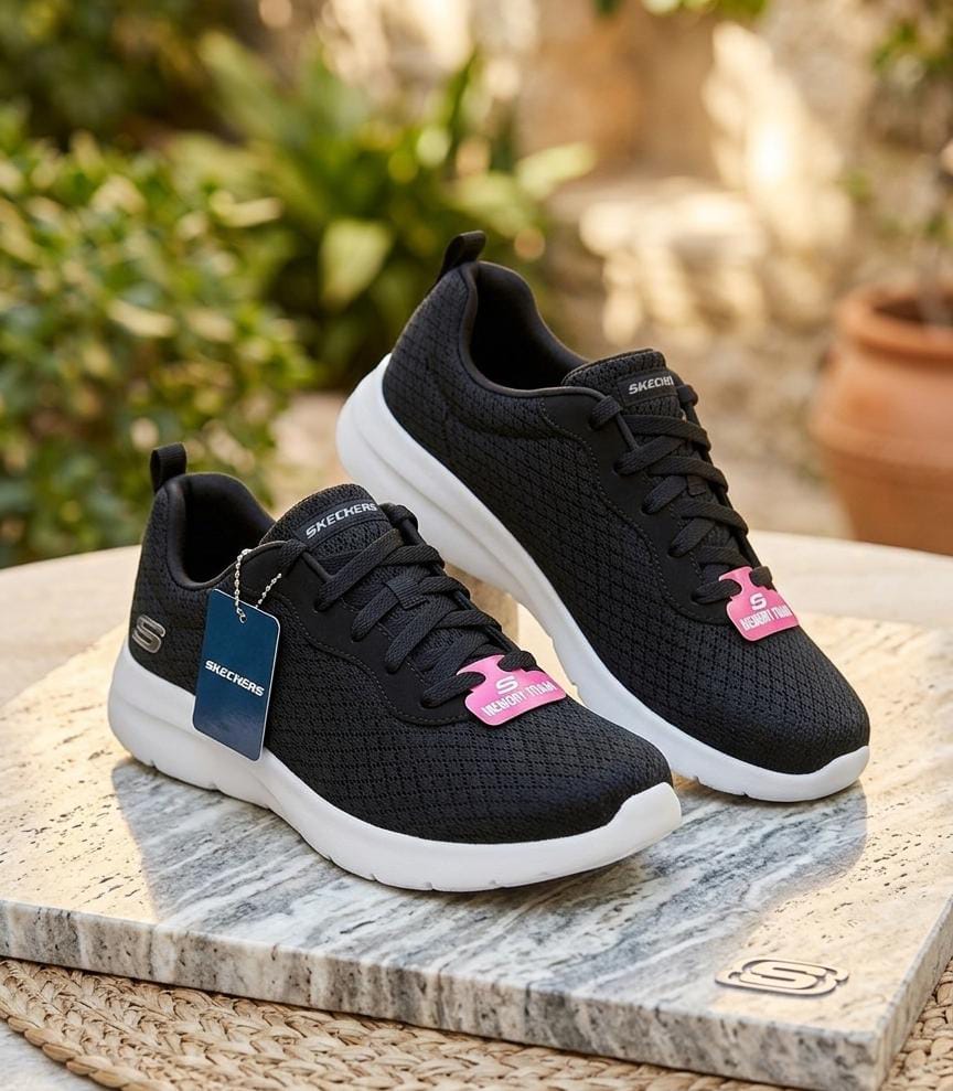 SKECHERS TENIS MUJER NEGRO-BLC