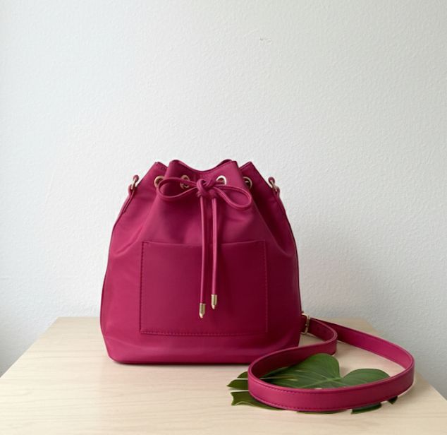 VEGAN CARTERA FUCSHIA MEDIANO