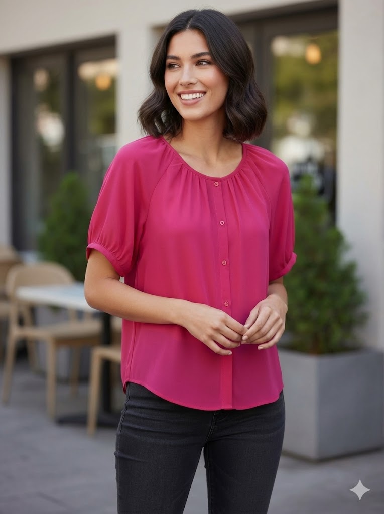MILANO BLUSA MUJER FUCSHIA