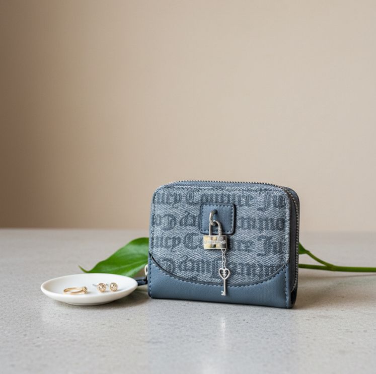JUICY COUTURE MONEDERO AZUL