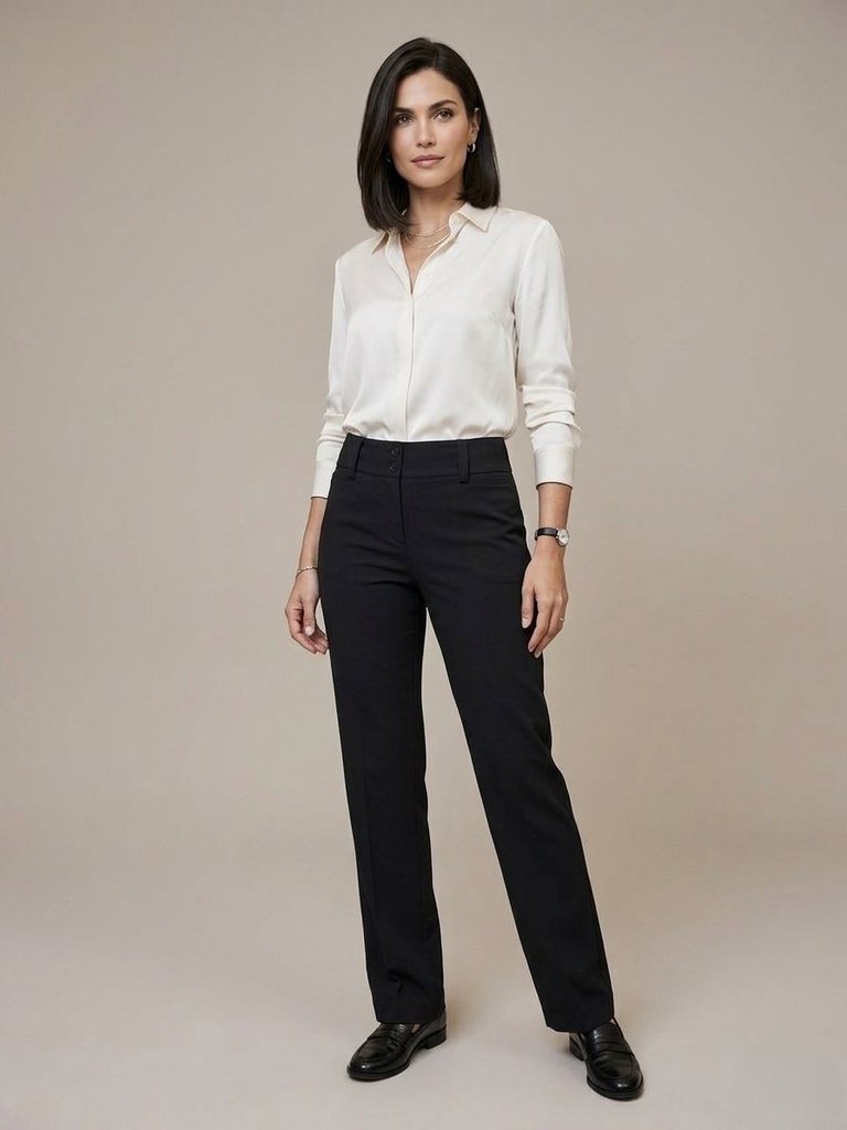 FOCUS 2000 PANTALON FORMAL AZUL