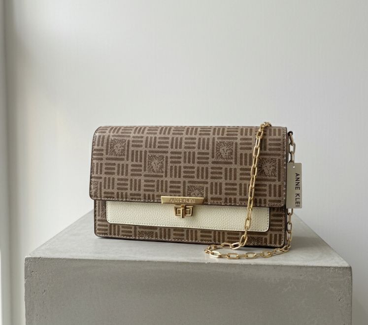 ANNE KLEIN CARTERA CAFE-BLC PEQUEÑA