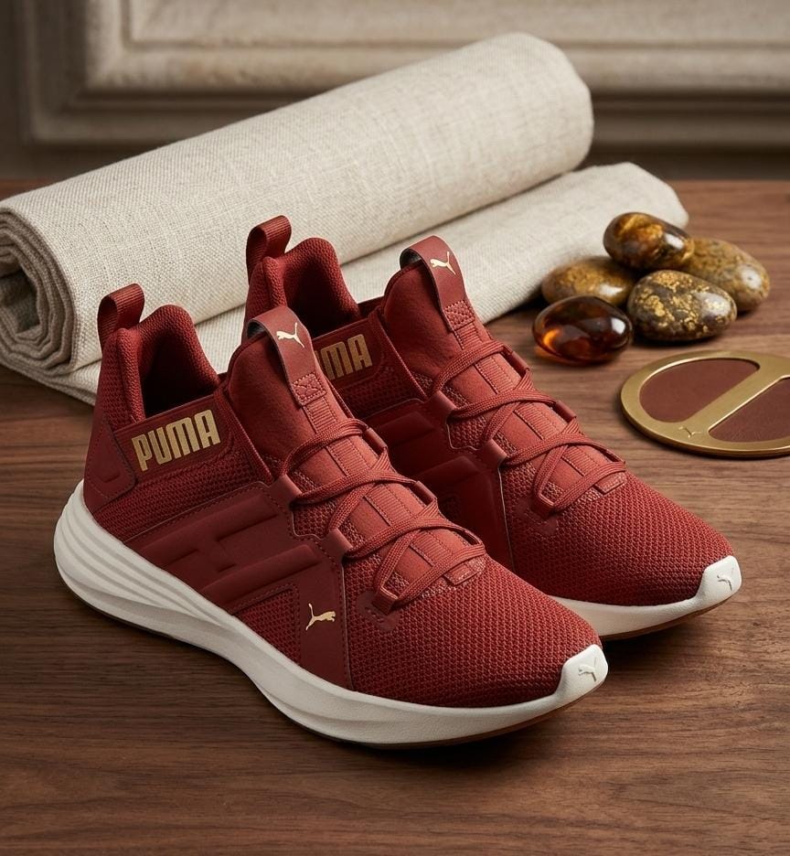 PUMA TENIS OCRE-BLANCO