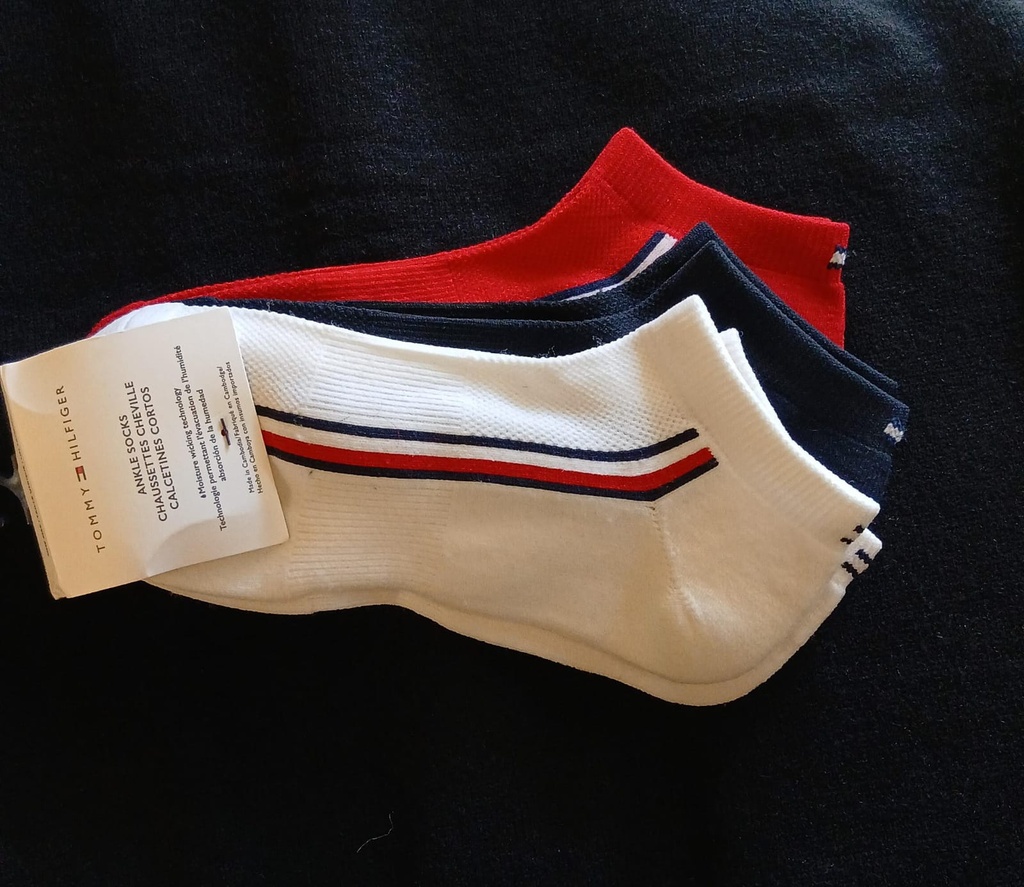TOMMY CALSETINES 3PAR COLORES