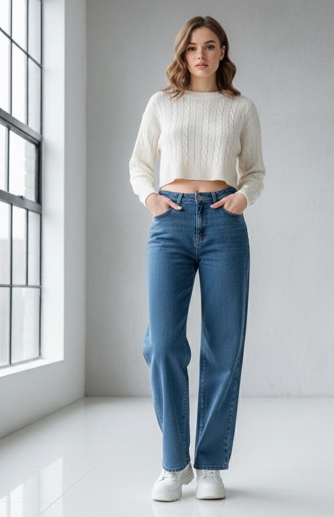 TRTR MON-JEANS AZUL CLARO MUJER