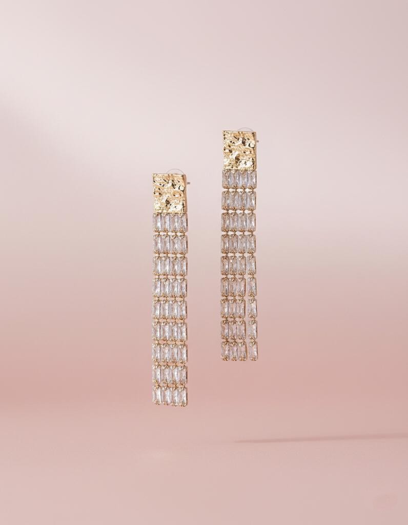 FC ARETES BRILLANTE DORADO COLGANTE