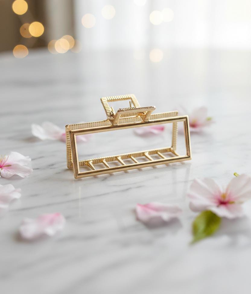 GANCHO CUADRADO DORADO-PLATEADO