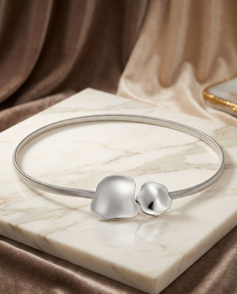 FAJA METAL CADENA DRDO-PLATEADO