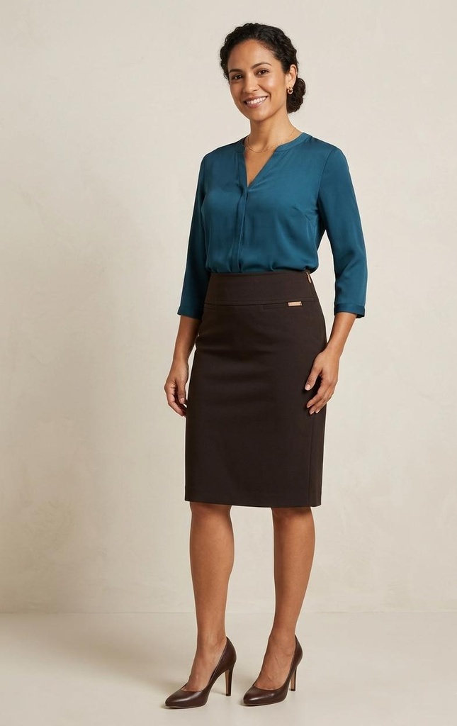 PANIZ FALDA MUJER CAFE 274C