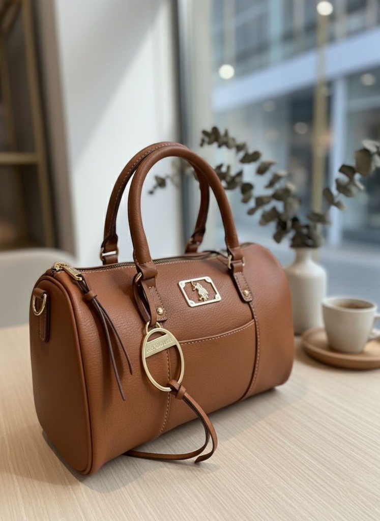 POLO CARTERA CAMEL MUJER