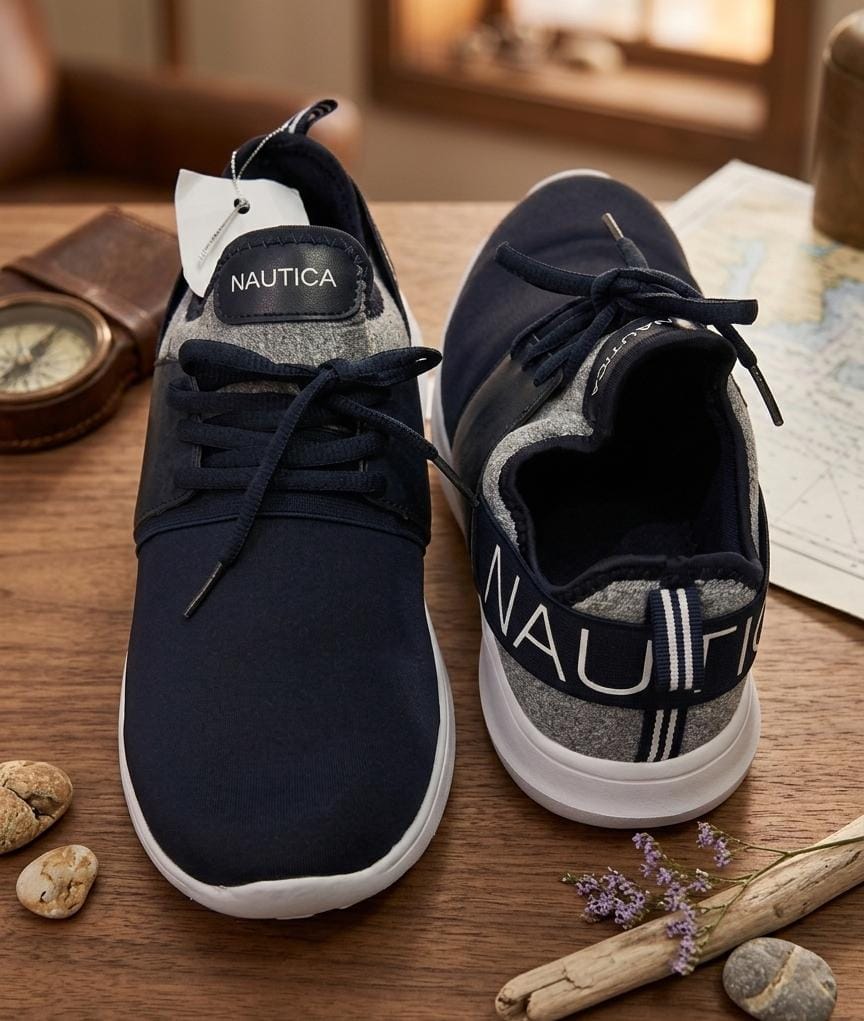 NAUTICA TENIS MUJER AZUL M.GRIS-BLANCO
