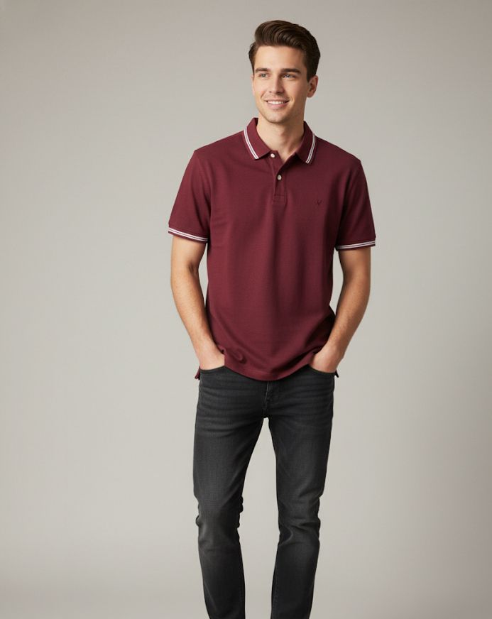 AMERICAN CAMISETA C-P OCRE HOMBRE