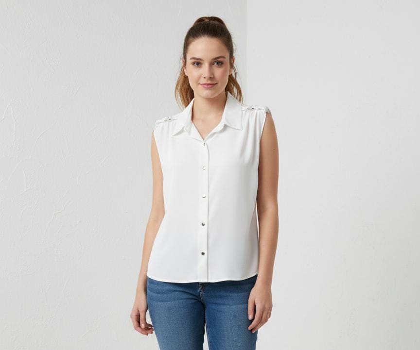 MILK&HONEY CAMISA BLANCO MUJER
