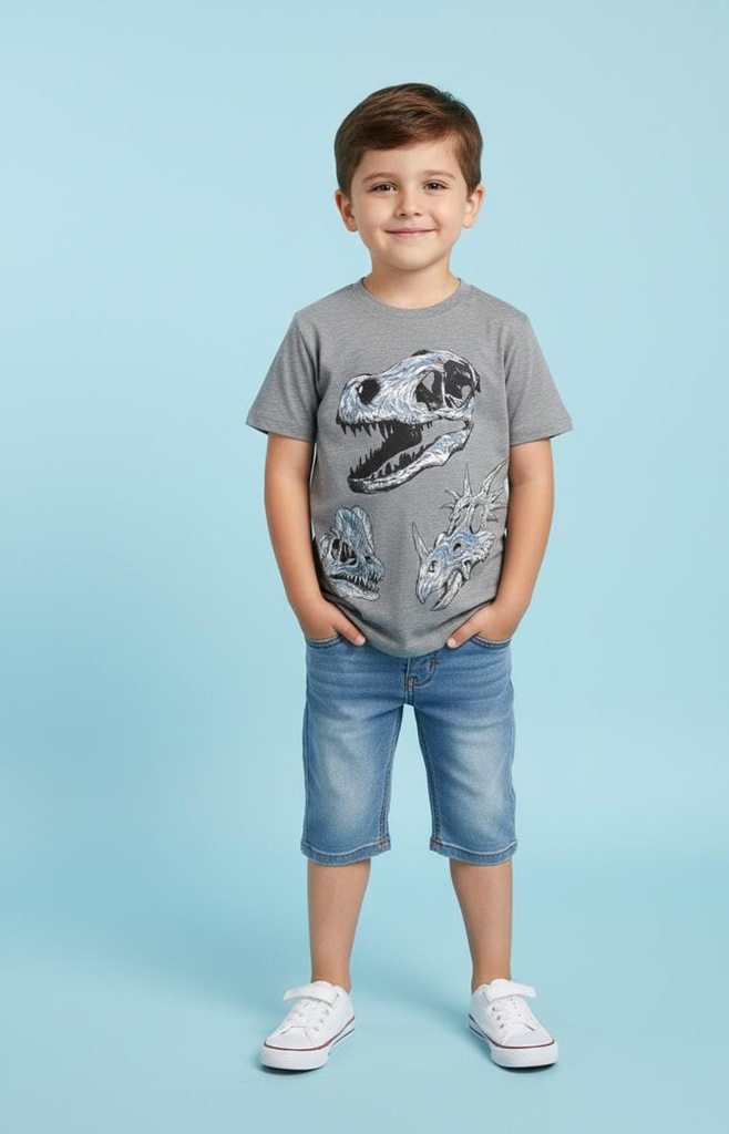 OSHKOSH CAMISETA NIÑO GRIS