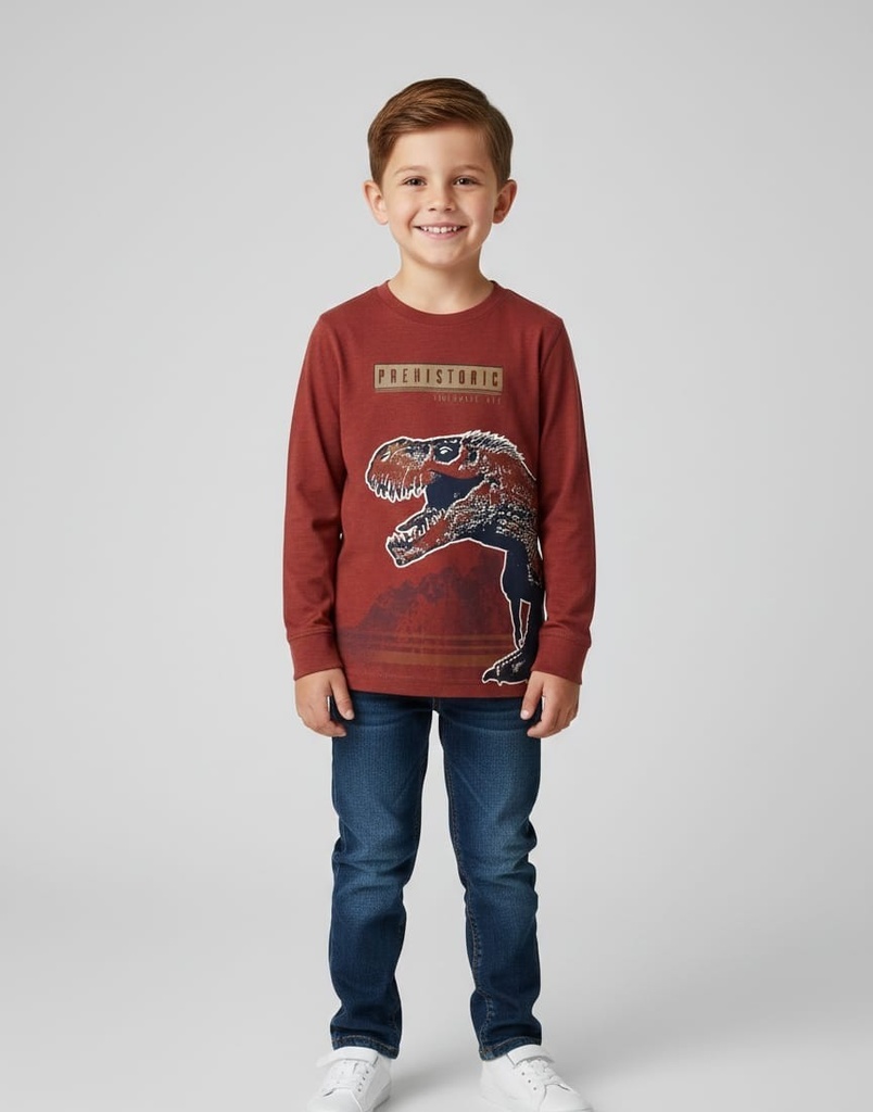 CARTER´S CAMISETA OCRE DINOSAURIO