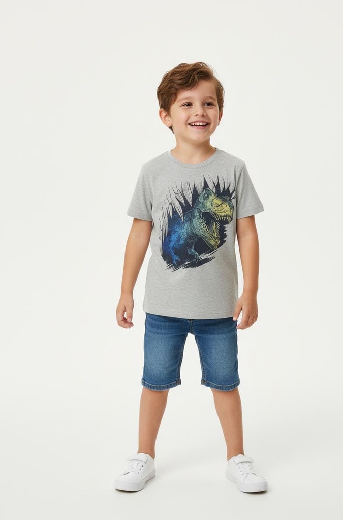 CARTER´S CAMISETA GRIS DINOSAURIO