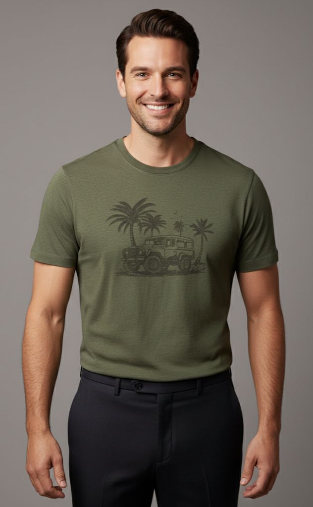 BANANA CAMISETA C.R VERDE OLIVO