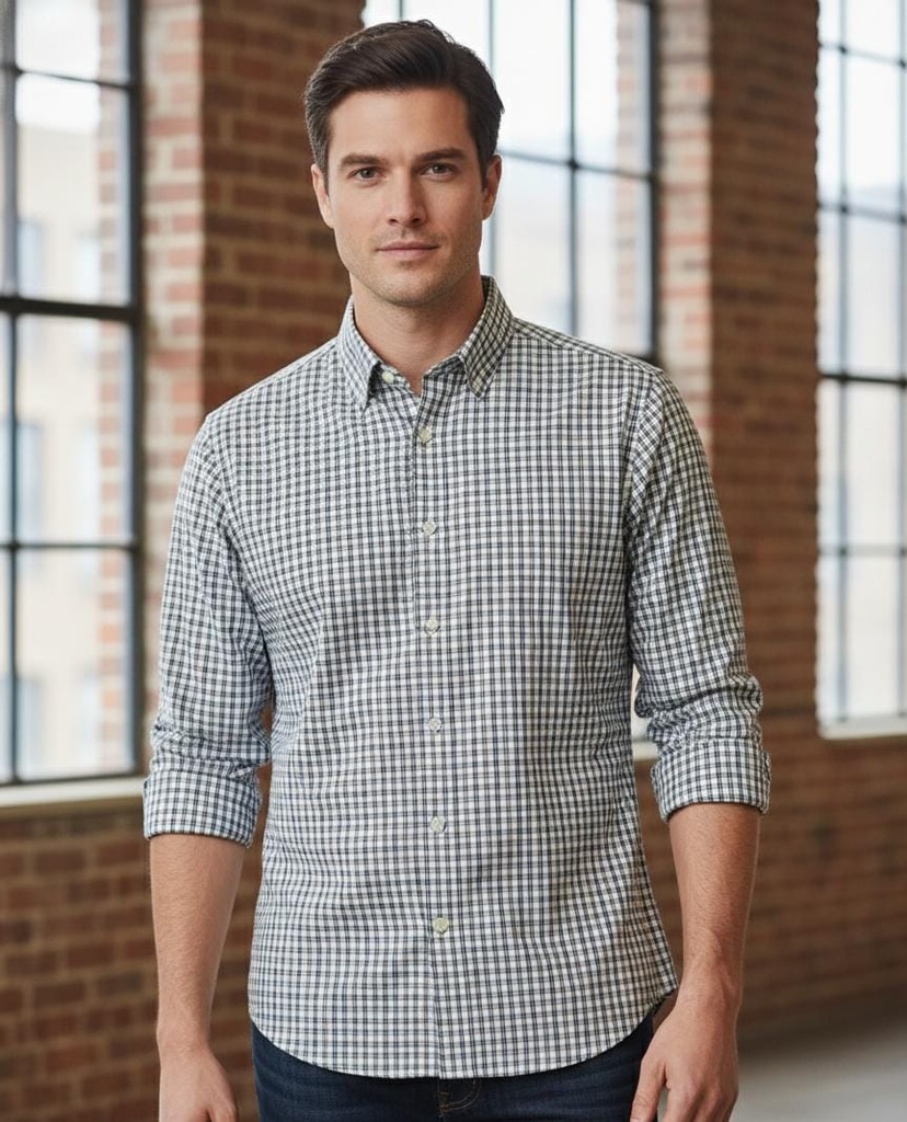 BANANA CAMISA HOMBRE AZUL-