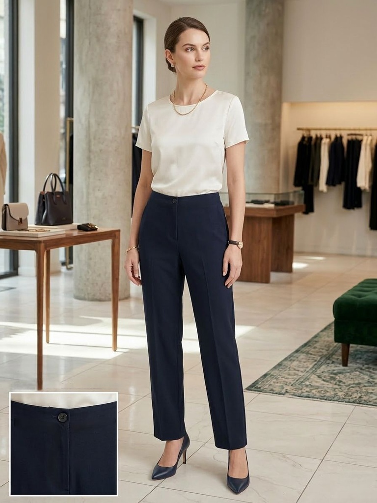 PARELL PANTLON FORMAL MUJER AZUL