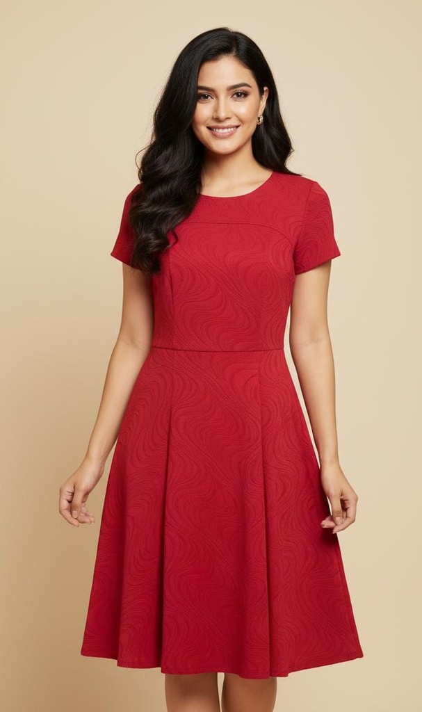 SANDRA DARREN VESTIDO MUJER ROJO