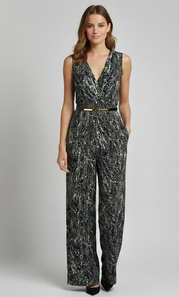 SANDRA DARREN JUMSUIT MUJER NGR-BLC