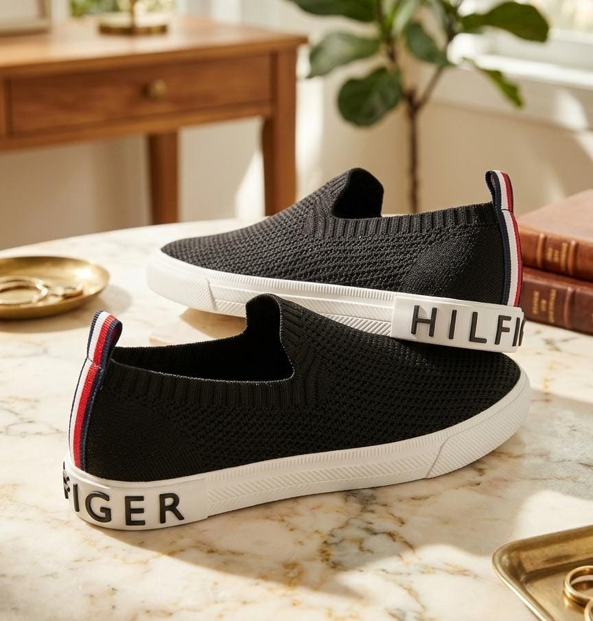 TOMMY TENIS MUJER NEGRO-BLC