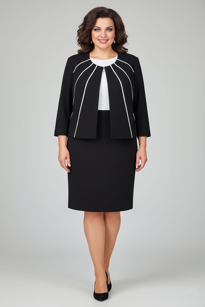 STUDIO ONE CHAQUETA-VESTIDO NEGRO-BLC