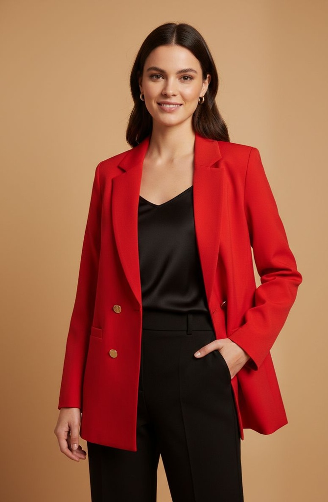 MICHEL BLAZER ROJO MUJER