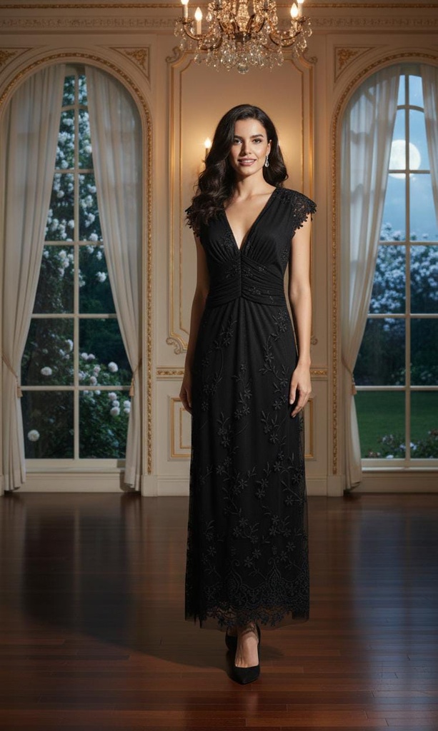 ECI VESTIDO MUJER NEGRO