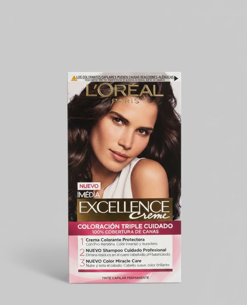 L'OREAL TINTE CASTAÑO OSCURO #3