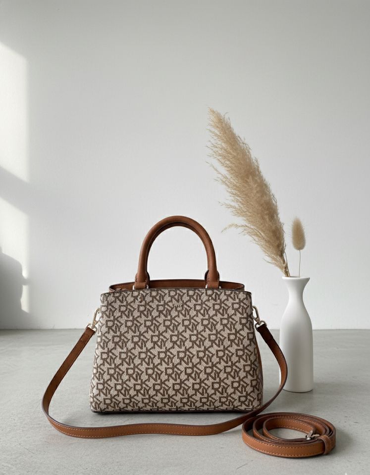 DKNY CARTERA CAFE-BEIGE PEQUEÑA