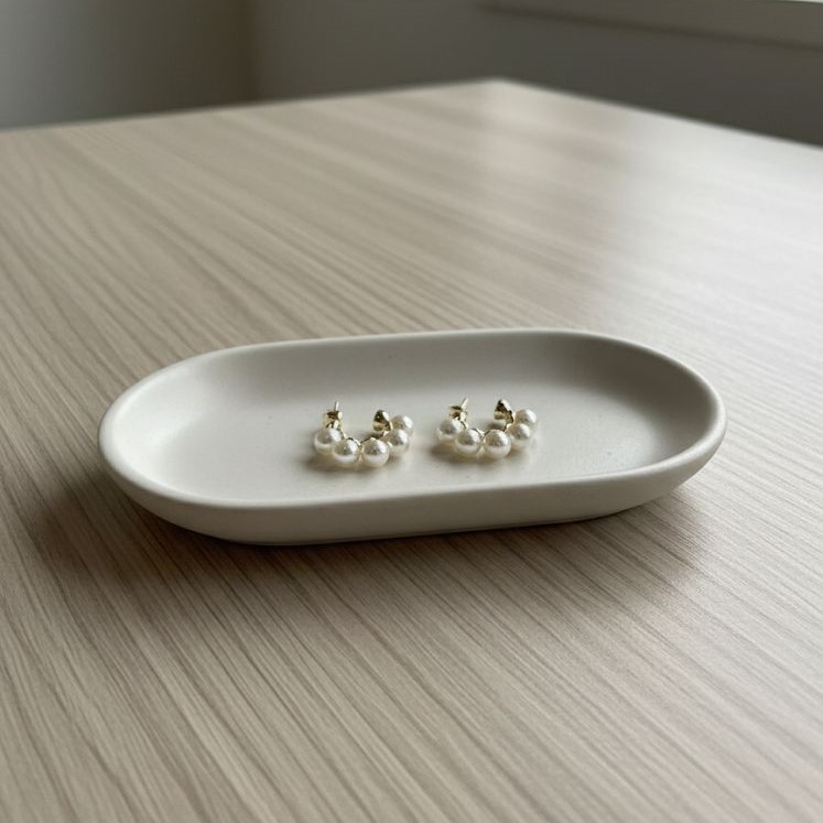 ARGOLLA ENCHAPE DRD PERLAS PEQUEÑO